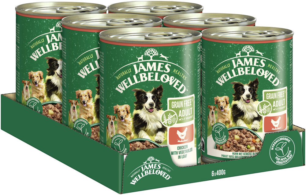 James Wellbeloved - Grain Free Huhn mit Gemüse in Pastete - 6 x 400g - 2