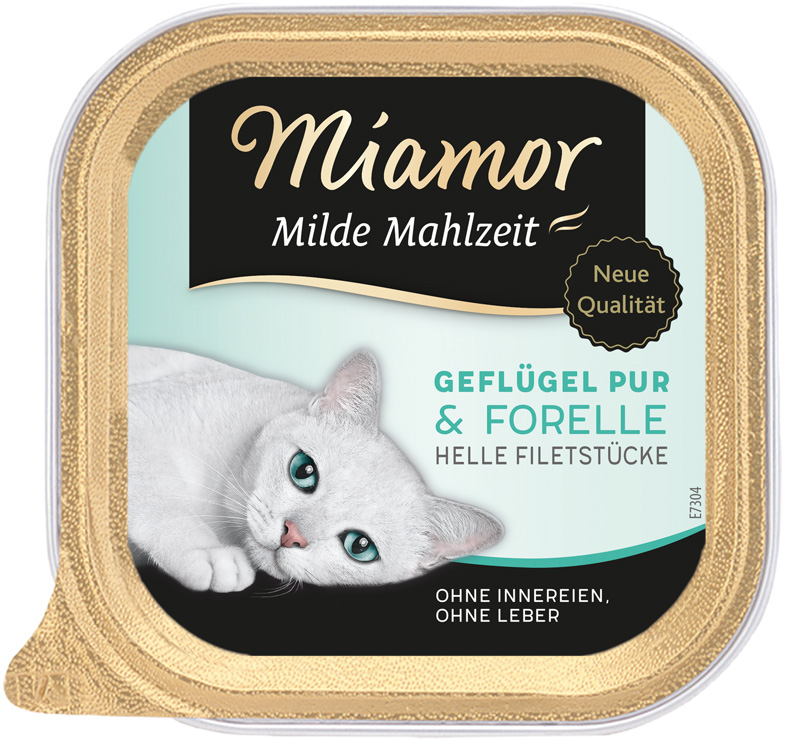 Milde Mahlzeit Geflügel & Forelle