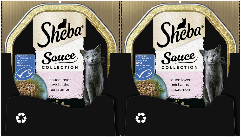 Sheba - Sauce Collection Lover mit Lachs (MSC) - 22 x 85g - 3