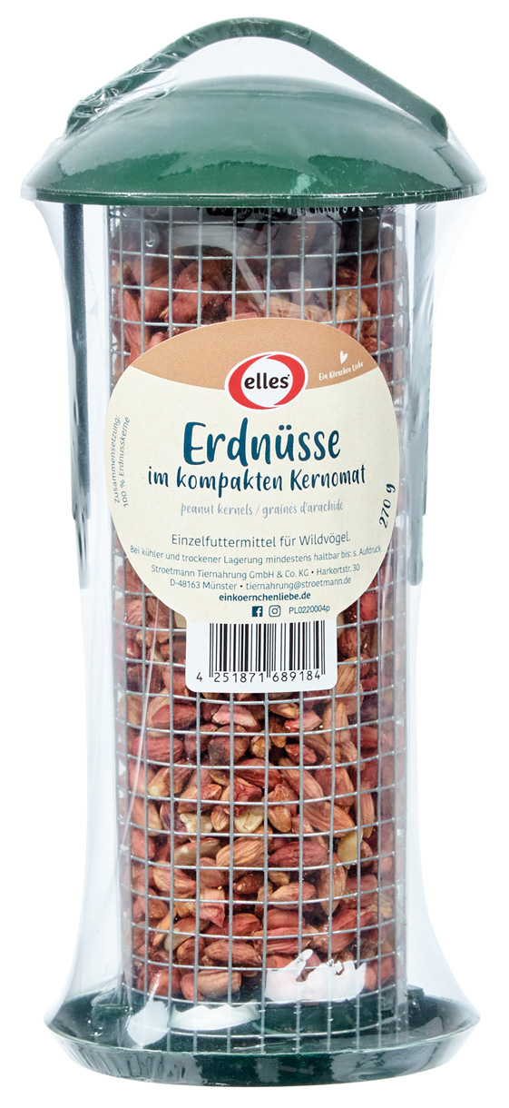 Erdnüsse im Futterspender 270g