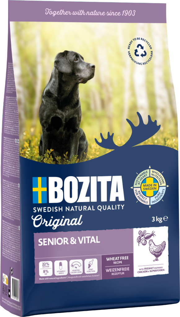 Bozita - Original Adult Senior - 1 x 3kg - 5