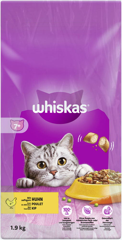 Whiskas - 7+ mit Huhn - 1 x 1,9kg - 4