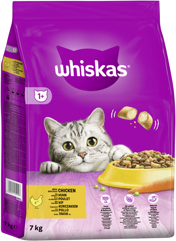 Whiskas - 1+ mit Huhn - 1 x 7kg - 2