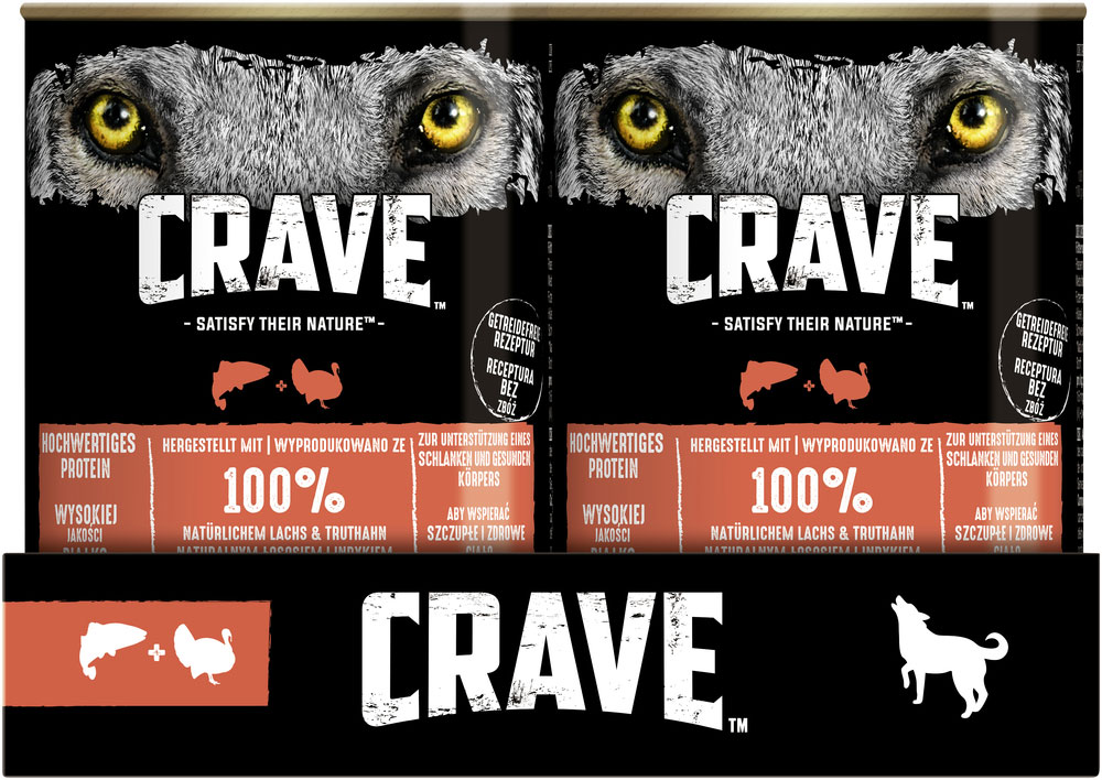 Crave - mit Lachs und Truthahn - 6 x 400g - 3
