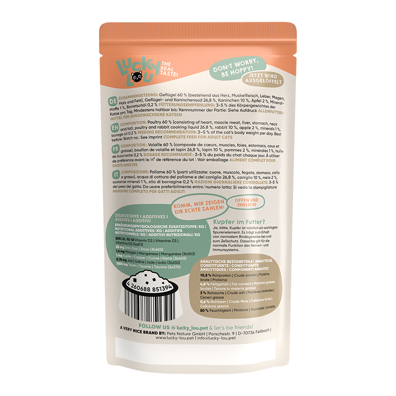 Lucky Lou - Geflügel & Kaninchen - 16 x 125g - 2