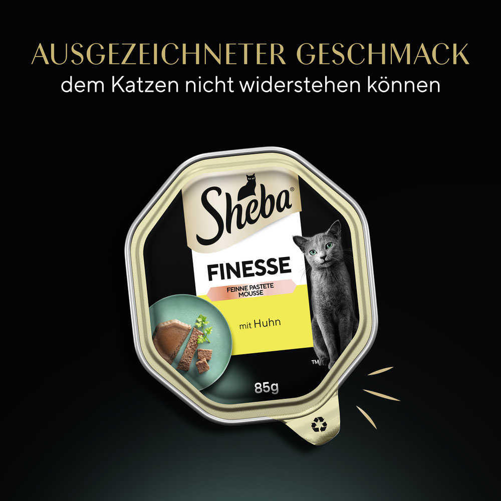 Sheba - Finesse Feine Pastete mit Huhn - 22 x 85g - 10