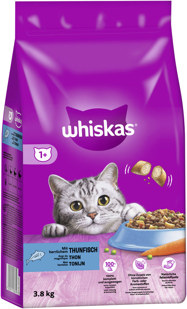 Whiskas - 1+ mit Thunfisch - 1 x 3,8kg - 3