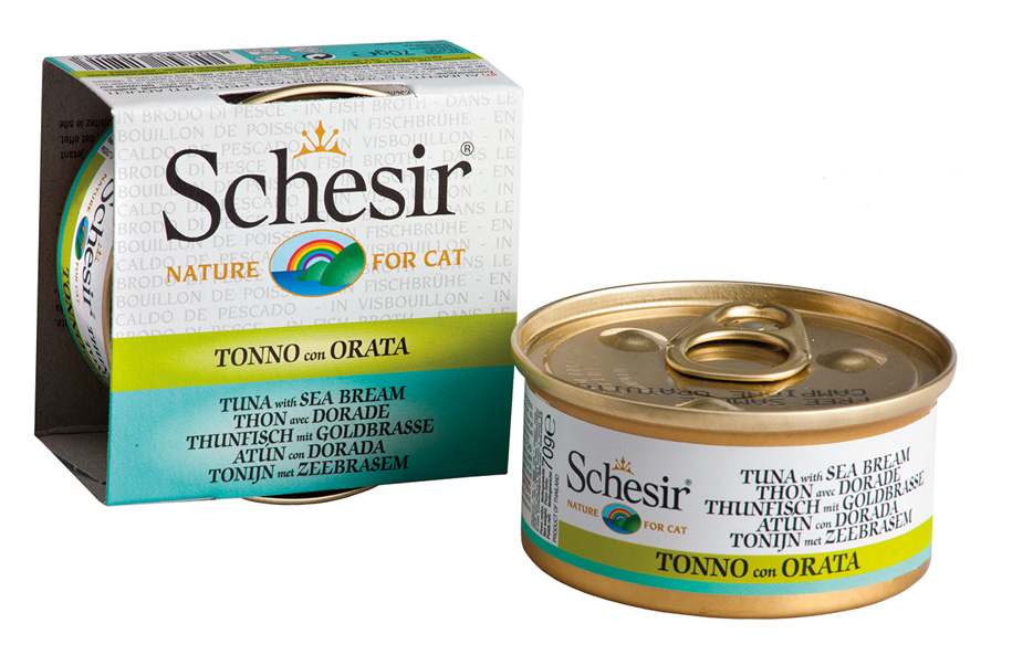 Cat Brühe Thunfisch mit Goldbrasse