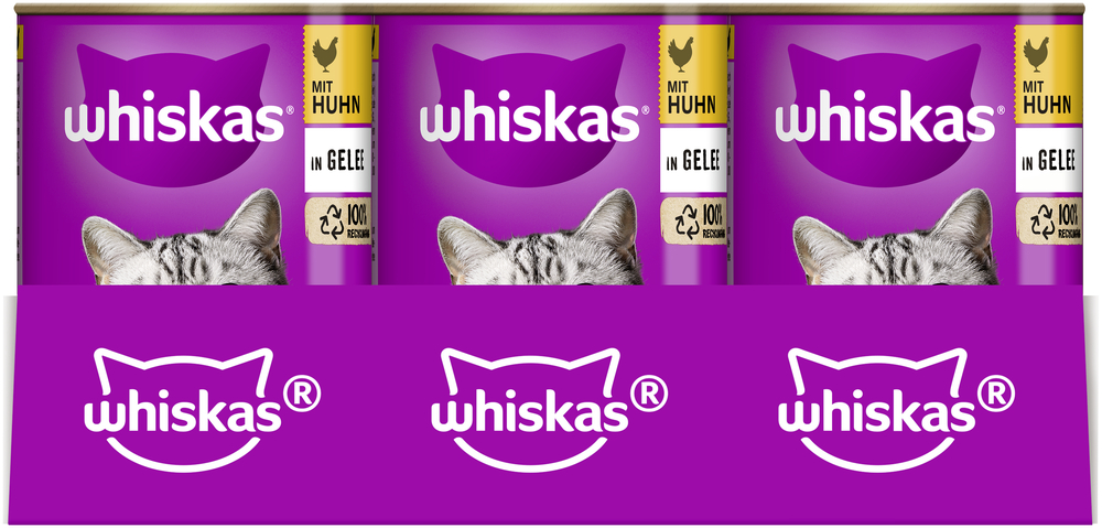 Whiskas - 1+ mit Huhn in Gelee 4g - 12 x 400g - 3