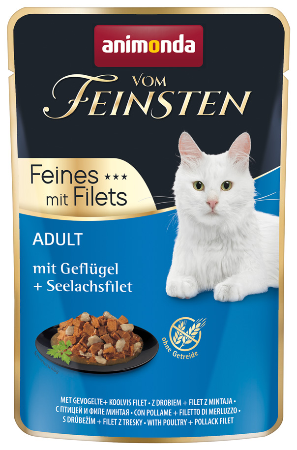 mit Geflügel & Seelachsfilet