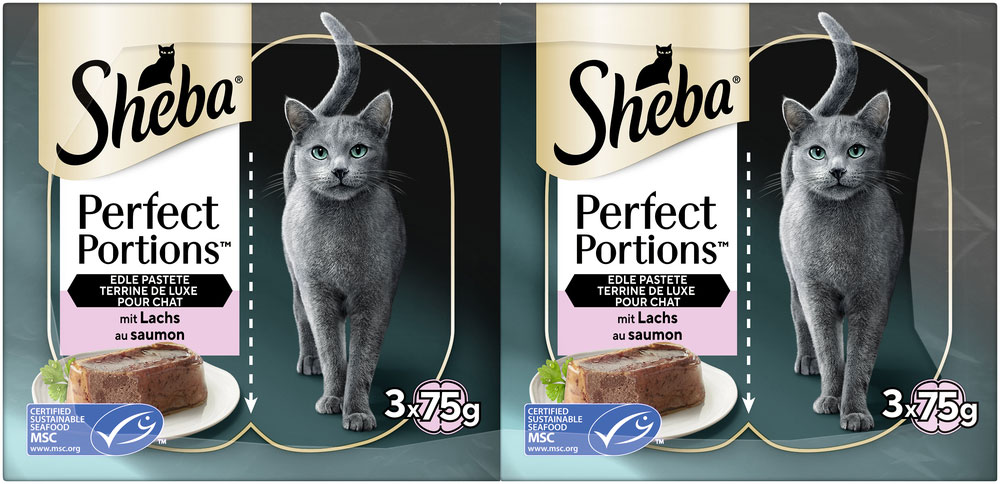 Sheba - Sheba Perfect Portions mit Lachs - 8 x 6X37,5g - 3