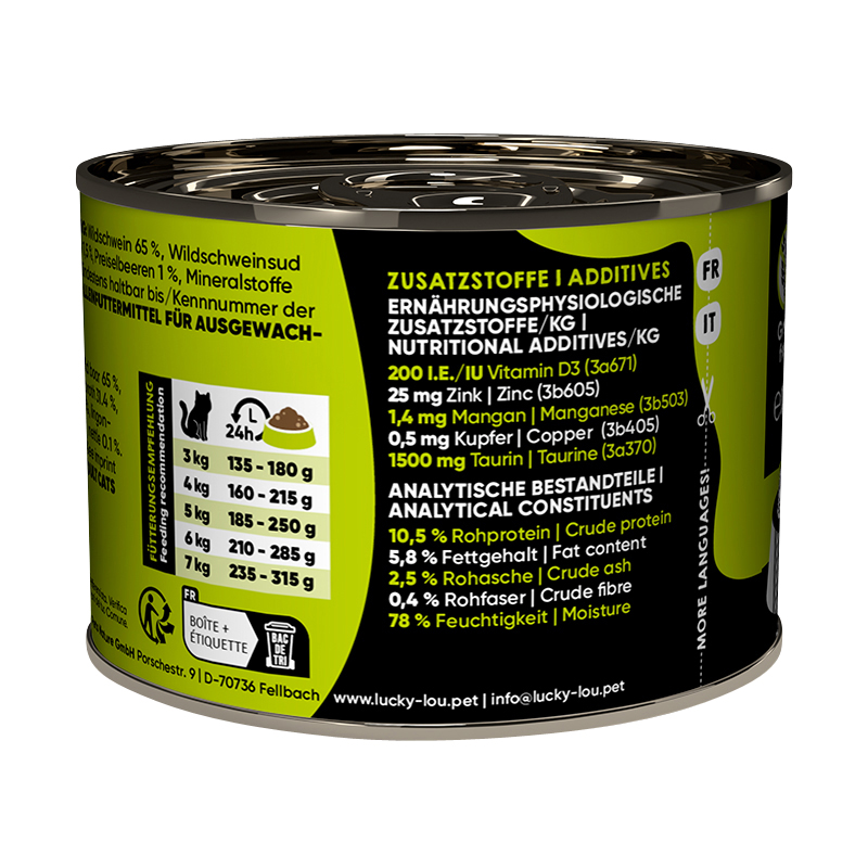 Lucky Lou - SuperMono mit Wildschwein - 6 x 200g - 4