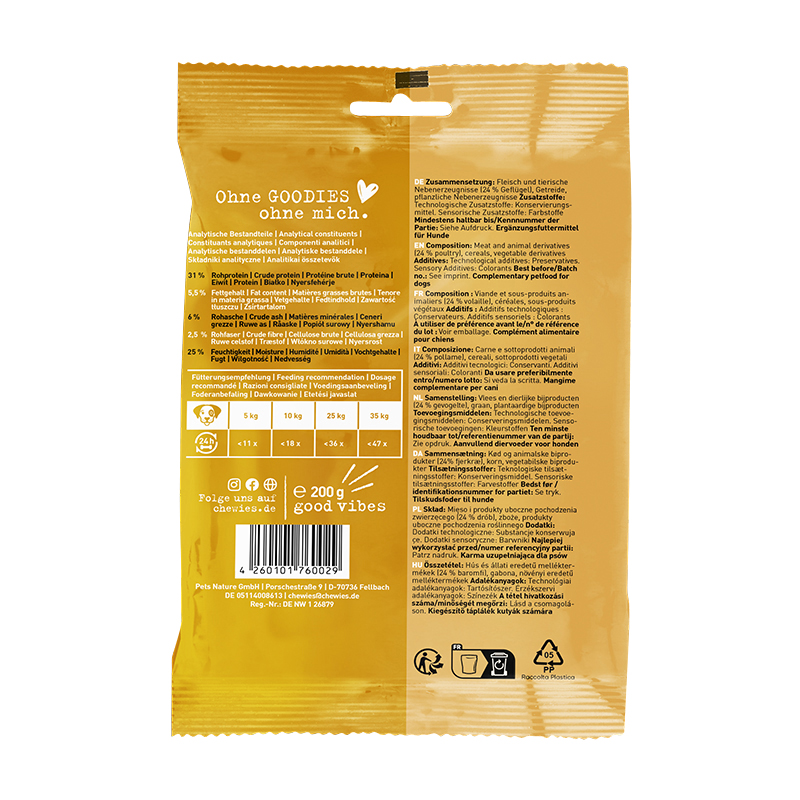 Chewies - Training Maxi Geflügelknöchelchen - 1 x 200g - 2