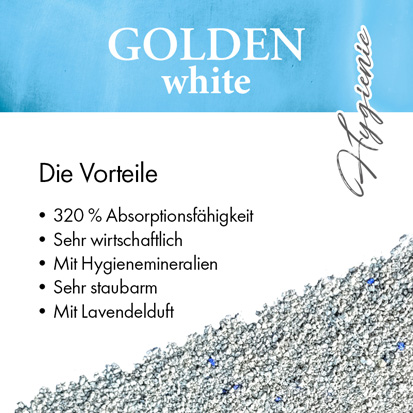 Golden Choice - Golden White Katzenstreu - 1 x 14kg - 3
