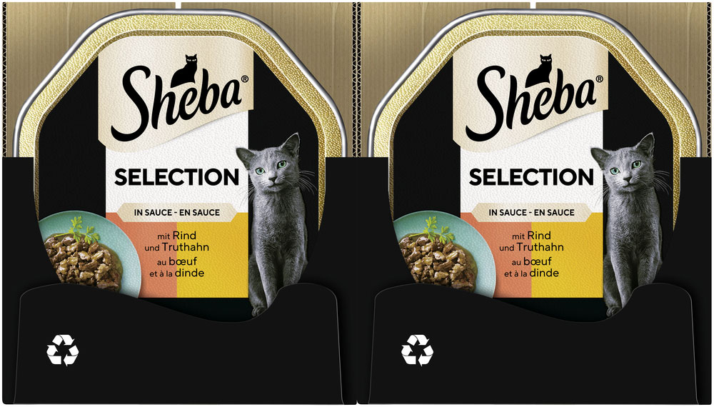 Sheba - Selection in Sauce mit Rind und Truthahn - 22 x 85g - 3