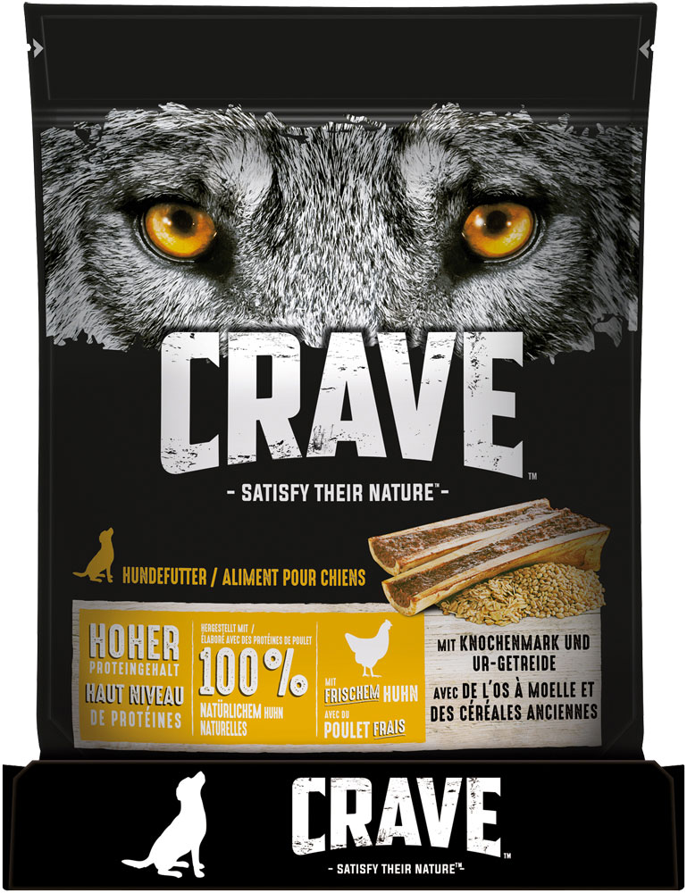 Crave - Adult Huhn mit Knochenmark & Urgetreide - 1 x 1kg - 4