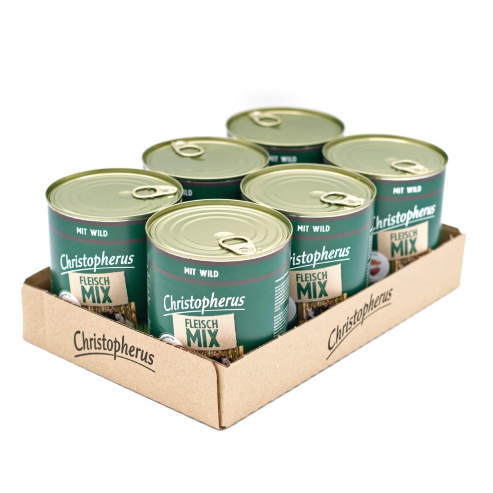 Allco Christopherus - Fleischmix mit Wild - 6 x 800g - 2