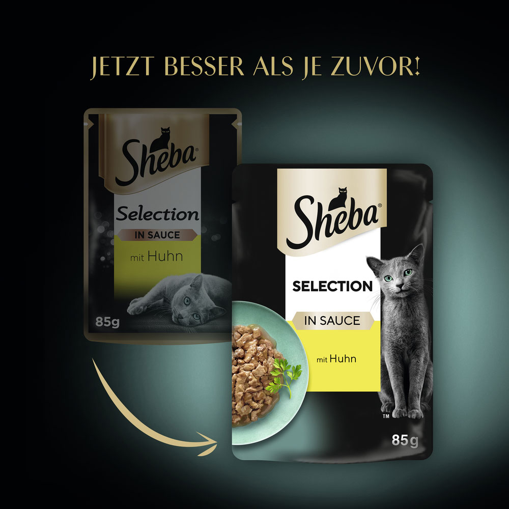 Sheba - Selection in Sauce mit Huhn - 28 x 85g - 4