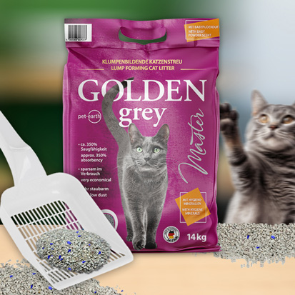 Golden Choice - Golden Grey Master Katzenstreu - 1 x 14kg - 5