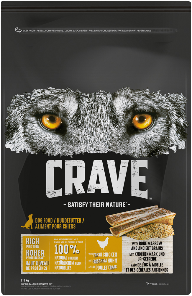 Crave - Huhn mit Knochenmark & Urgetreide - 1 x 2,8kg - 3