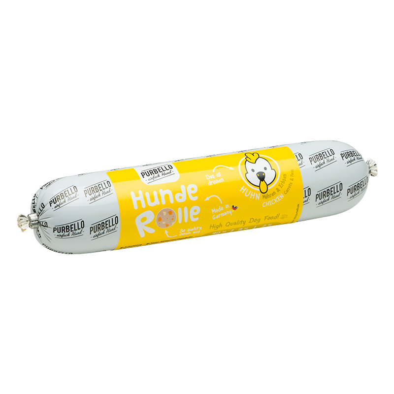 Purbello - Hunderolle mit Huhn - 1 x 400g - 4
