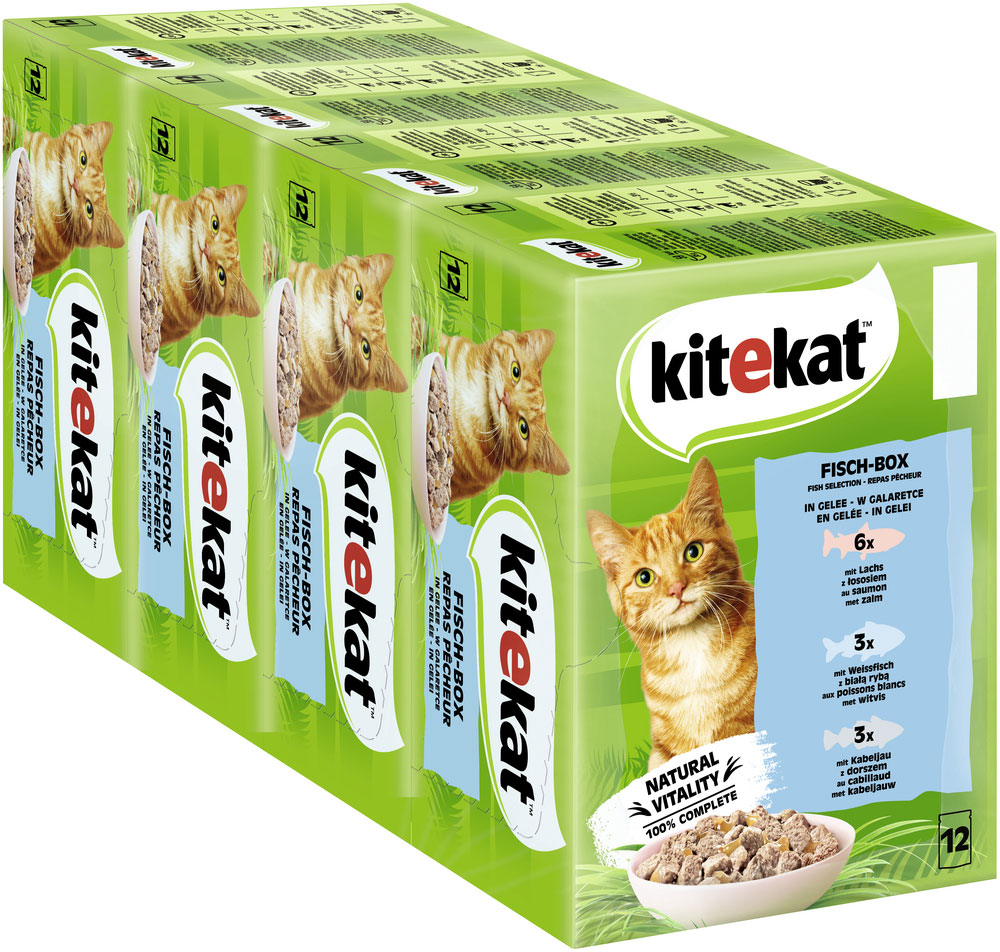 Kitekat - MP Fischbox in Gelee - 4 x 12X85 Stück - 3