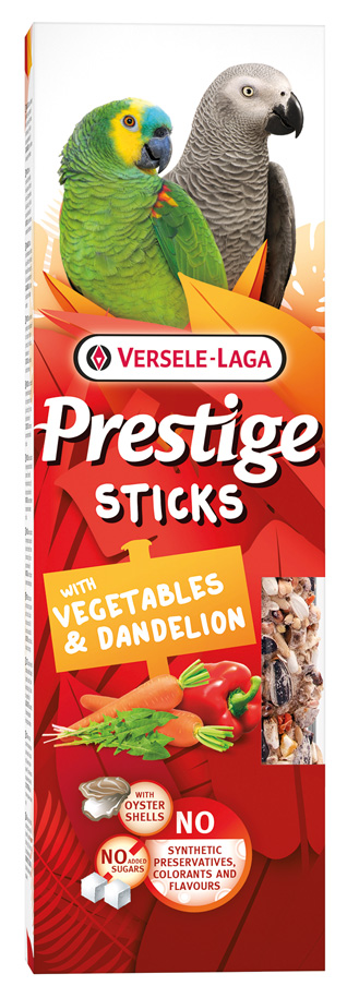 Prestige Sticks Papageien mit Gemüse & Löwenzahn