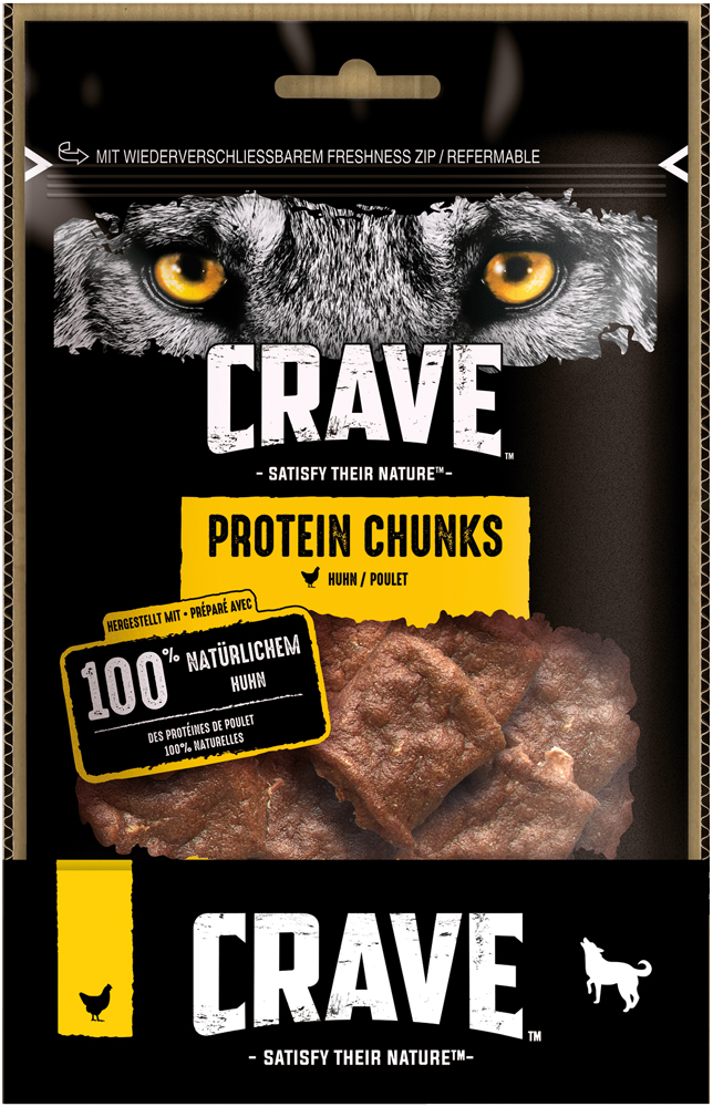 Crave - Protein Chunks mit Huhn - 1 x 55g - 3