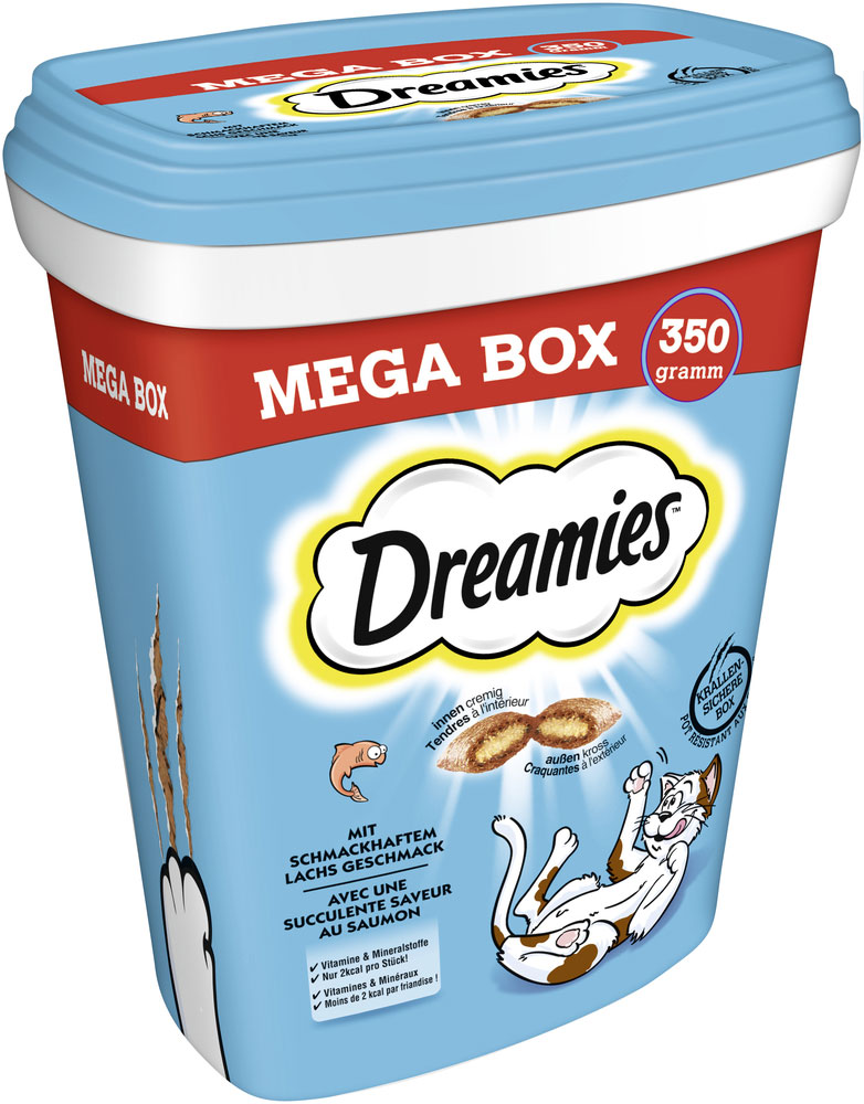 Dreamies - Dreamies Box mit Lachs - 1 x 350g - 2