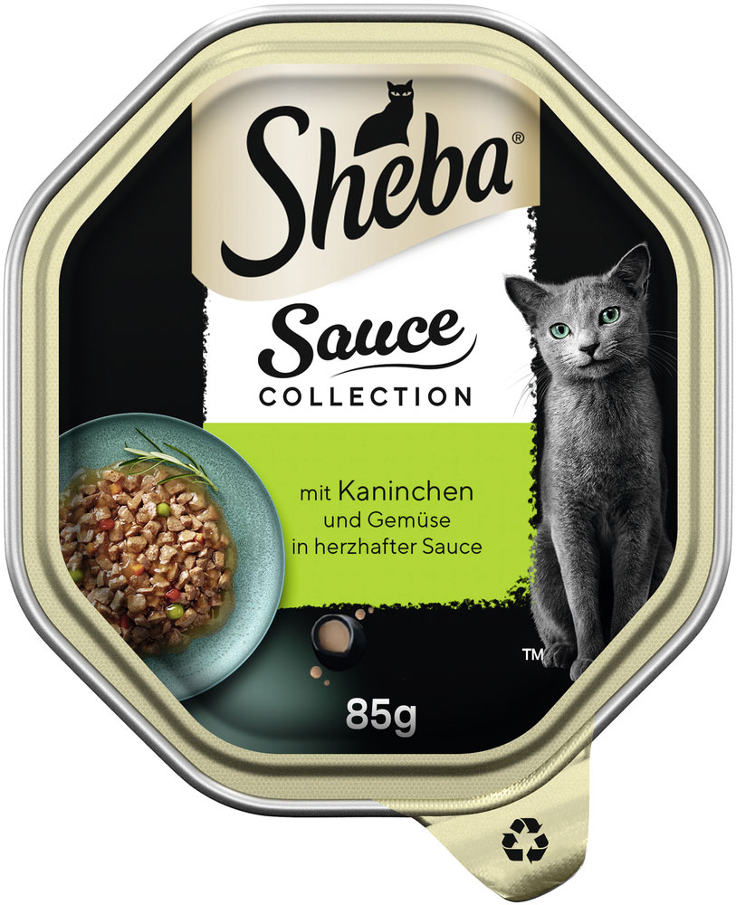 Sheba - Collection Sauce mit Kaninchen und Gemüse in herzhafter Sauce - 22 x 85g - 2