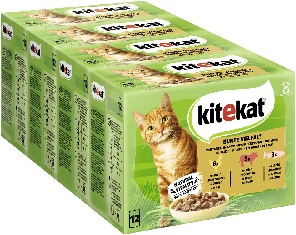 Kitekat - MP Bunte Vierfalt - 4 x 12X85g - 2