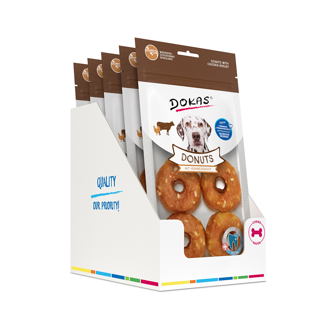 Dokas - Donuts mit Hühnerbrust - 1 x 160g - 2