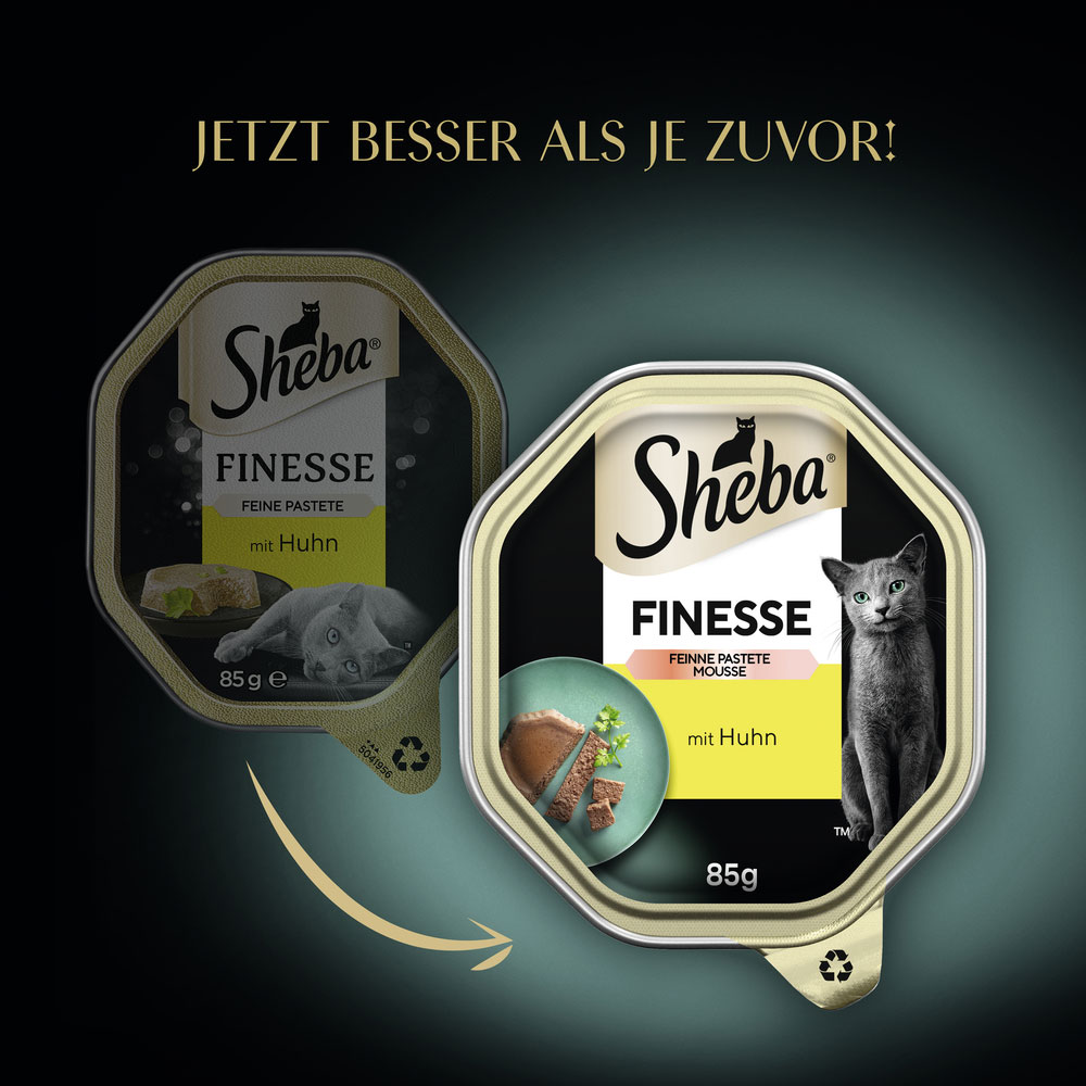 Sheba - Finesse Feine Pastete mit Huhn - 22 x 85g - 5