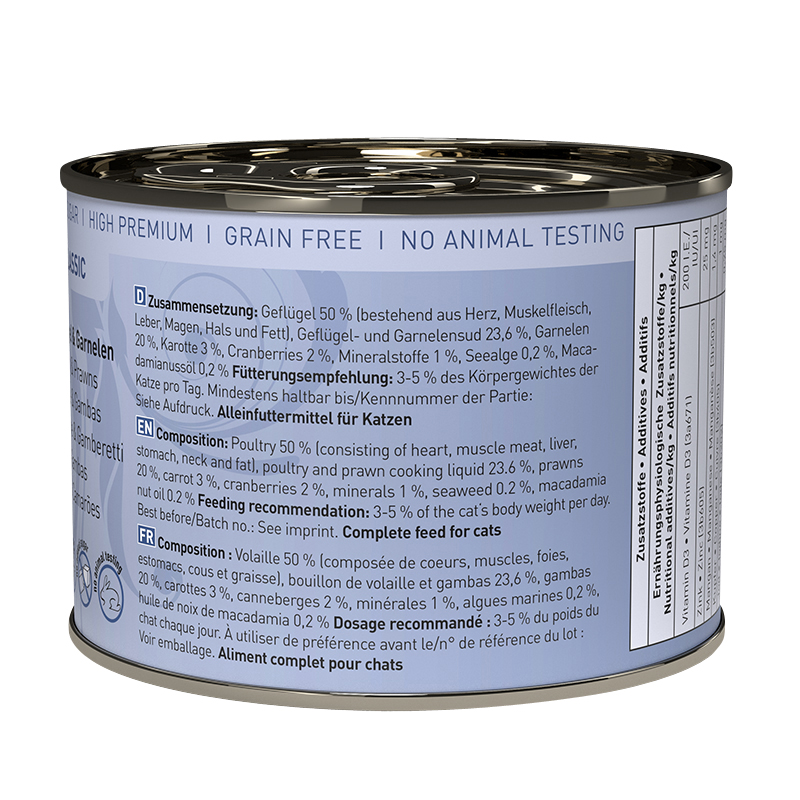 Catz Finefood - No. 17 Geflügel & Garnelen - 6 x 200g - 4