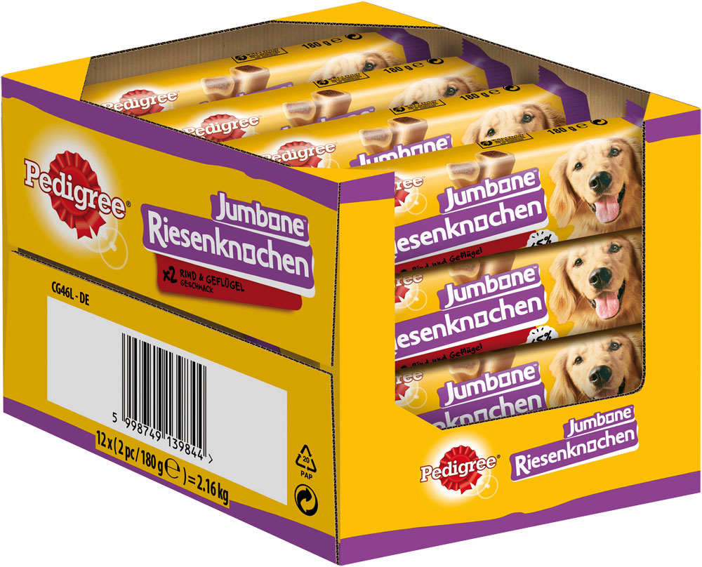 Pedigree - Riesenknochen Medium mit Rind - 1 x 2 Stück - 2