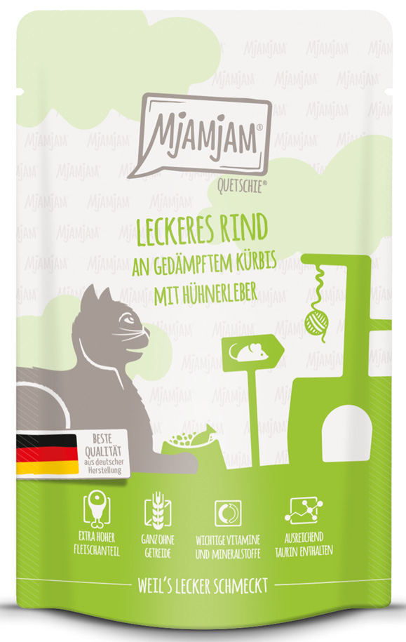 leckeres Rind an gedämpftem Kürbis