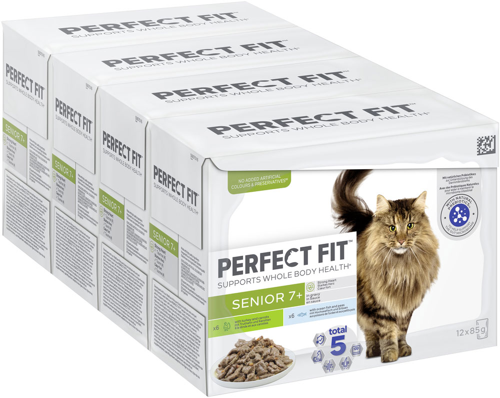 Perfect Fit - Multipack Senior 7+ mit Truthahn & Karotte - 1 x 12X85g - 2