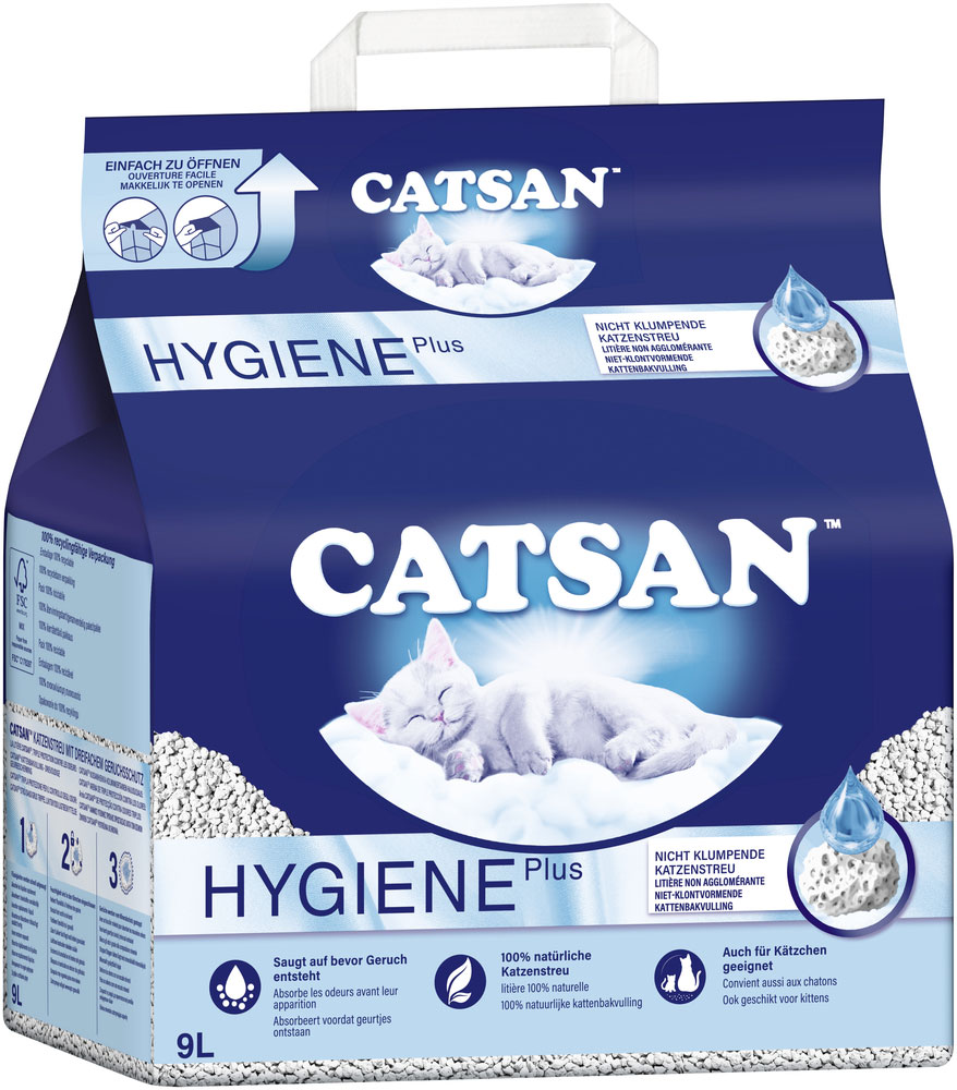 Catsan - Hygiene Plus - 1 x 9 Liter - 2