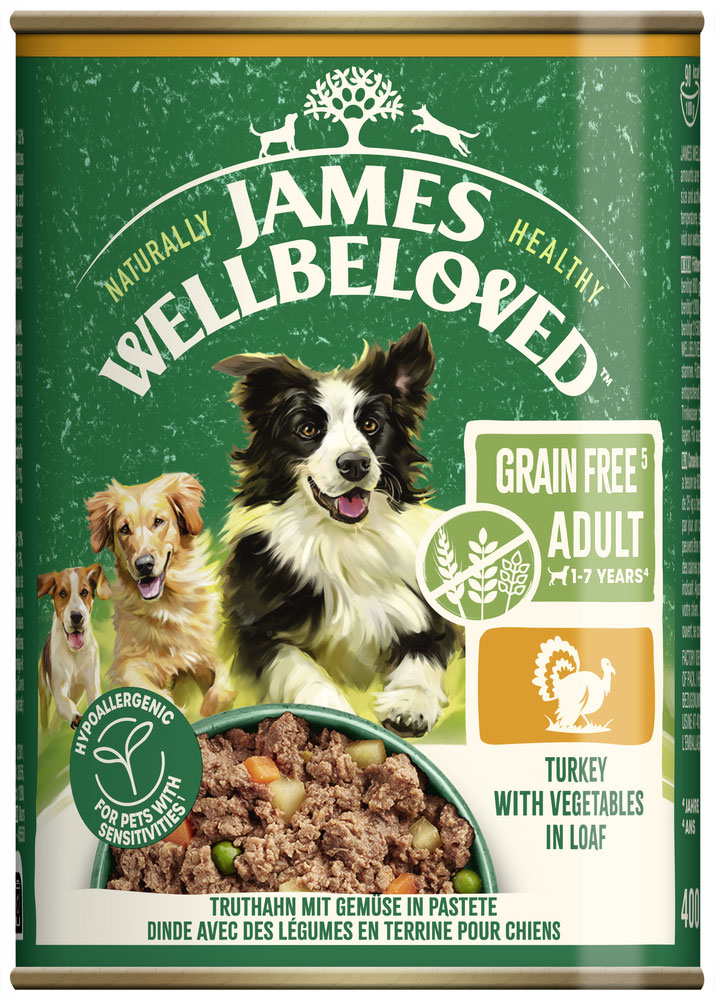 James Wellbeloved - Grain Free Truthahn mit Gemüse in Pastete - 6 x 400g - 2