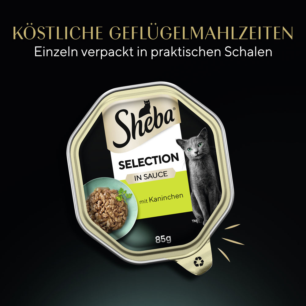 Sheba - Selection Kaninchen in Sauce - 22 x 85g - 9