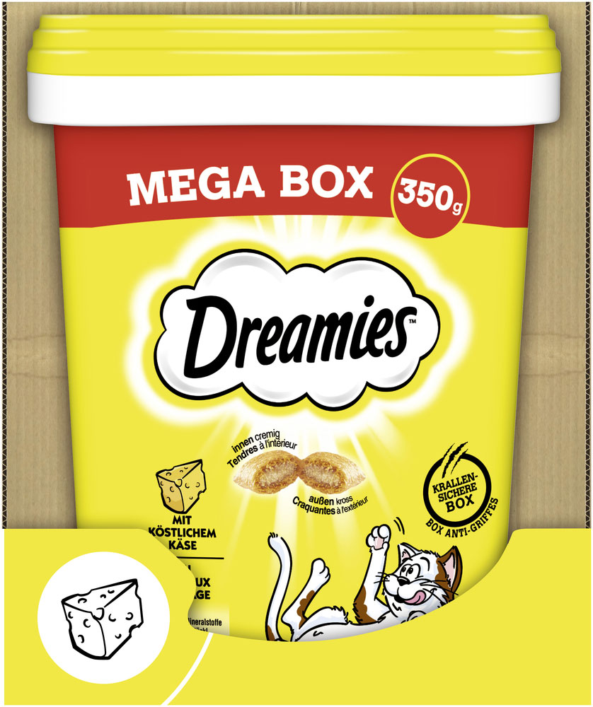 Dreamies - Dreamies Box mit Käse - 1 x 350g - 3