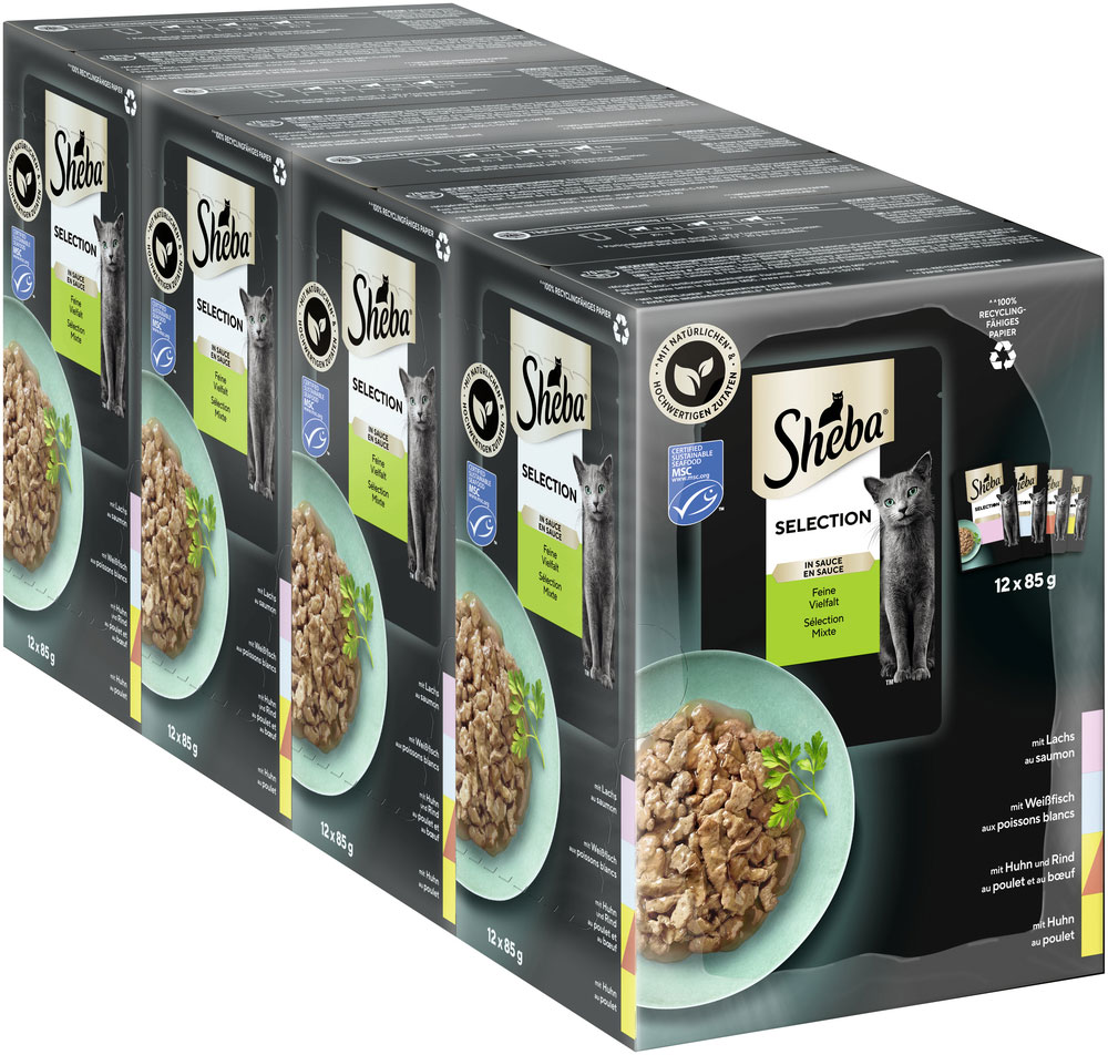 Sheba - MP Selection Feine Vielfalt (MSC) - 4 x 12X85g - 3