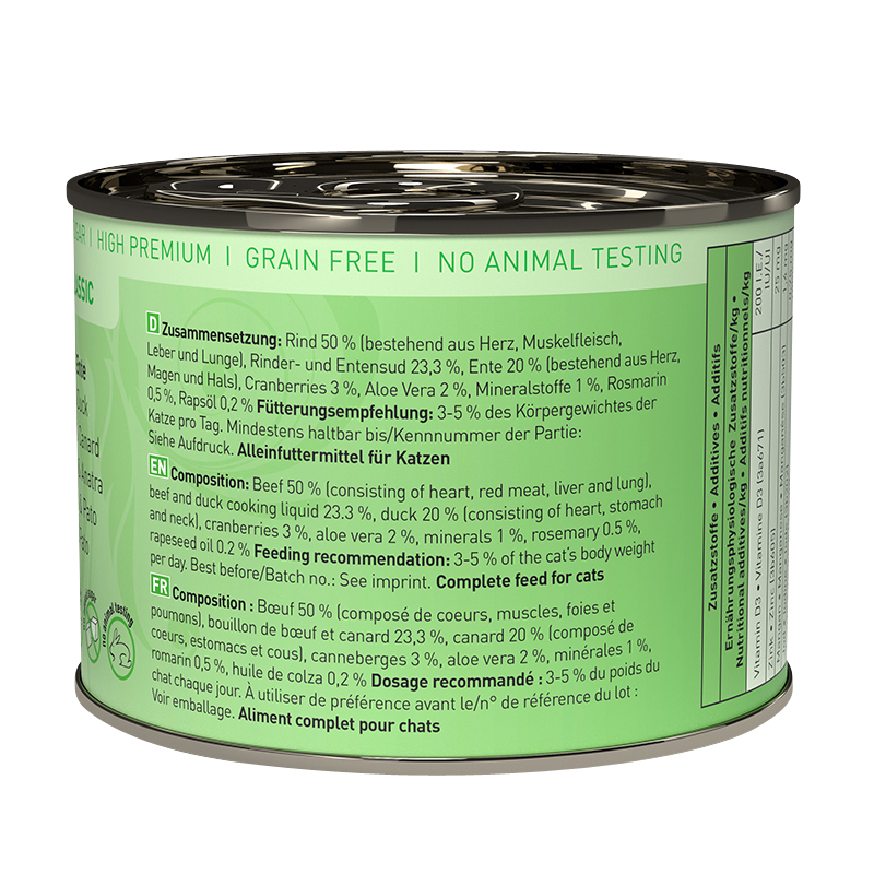 Catz Finefood - No. 23 Rind & Ente - 6 x 200g - 4