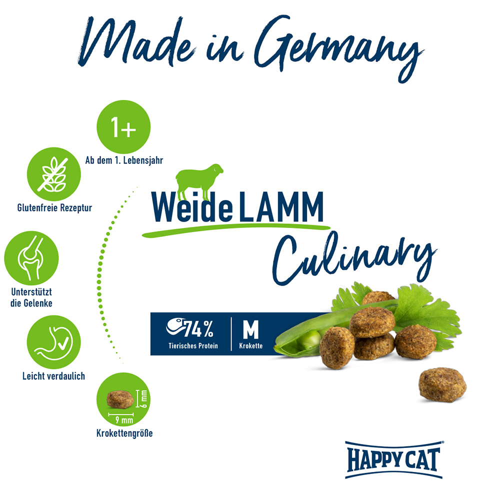 Happy Cat - Culinary Adult Weide Lamm - 1 x 1,3kg - 2