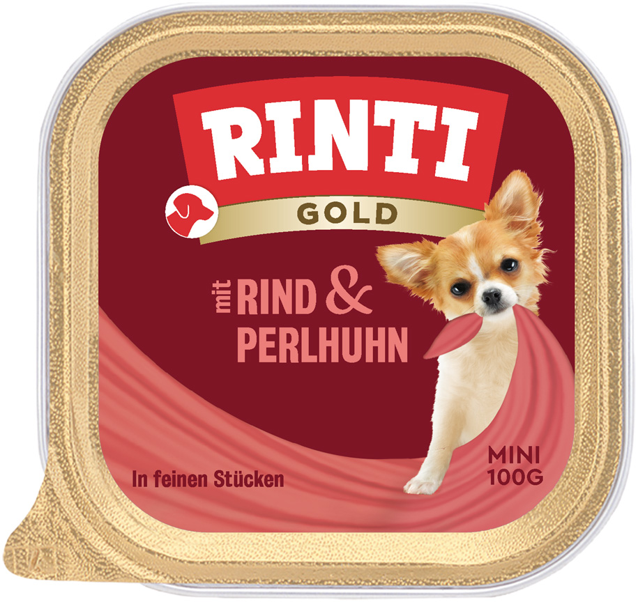 Gold mini Rind & Perlhuhn