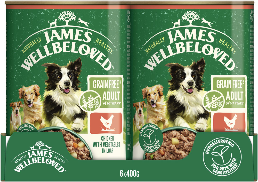 James Wellbeloved - Grain Free Huhn mit Gemüse in Pastete - 6 x 400g - 3