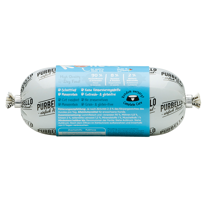 Purbello - Hunderolle mit Lamm - 1 x 200g - 5