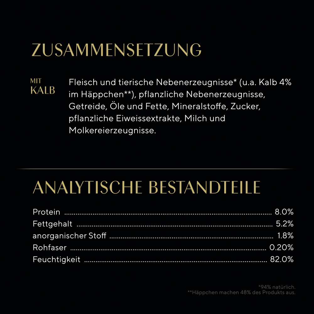Sheba - Collection Sauce mit Kalbshäppchen in heller Sauce - 22 x 85g - 7