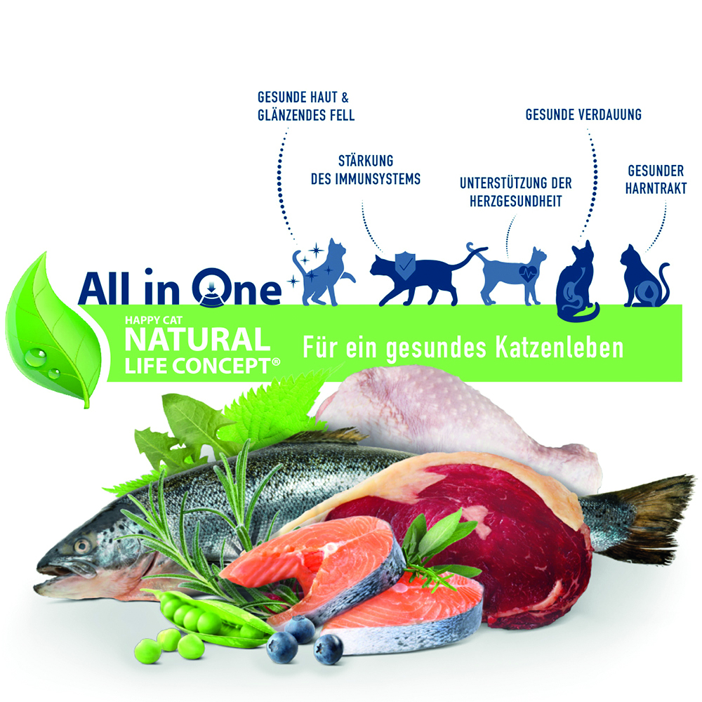 Happy Cat - Young Kitten Land Geflügel - 1 x 1,3kg - 3