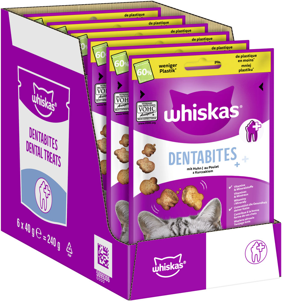 Whiskas - Dentabits Huhn - 6 x 40g - 2